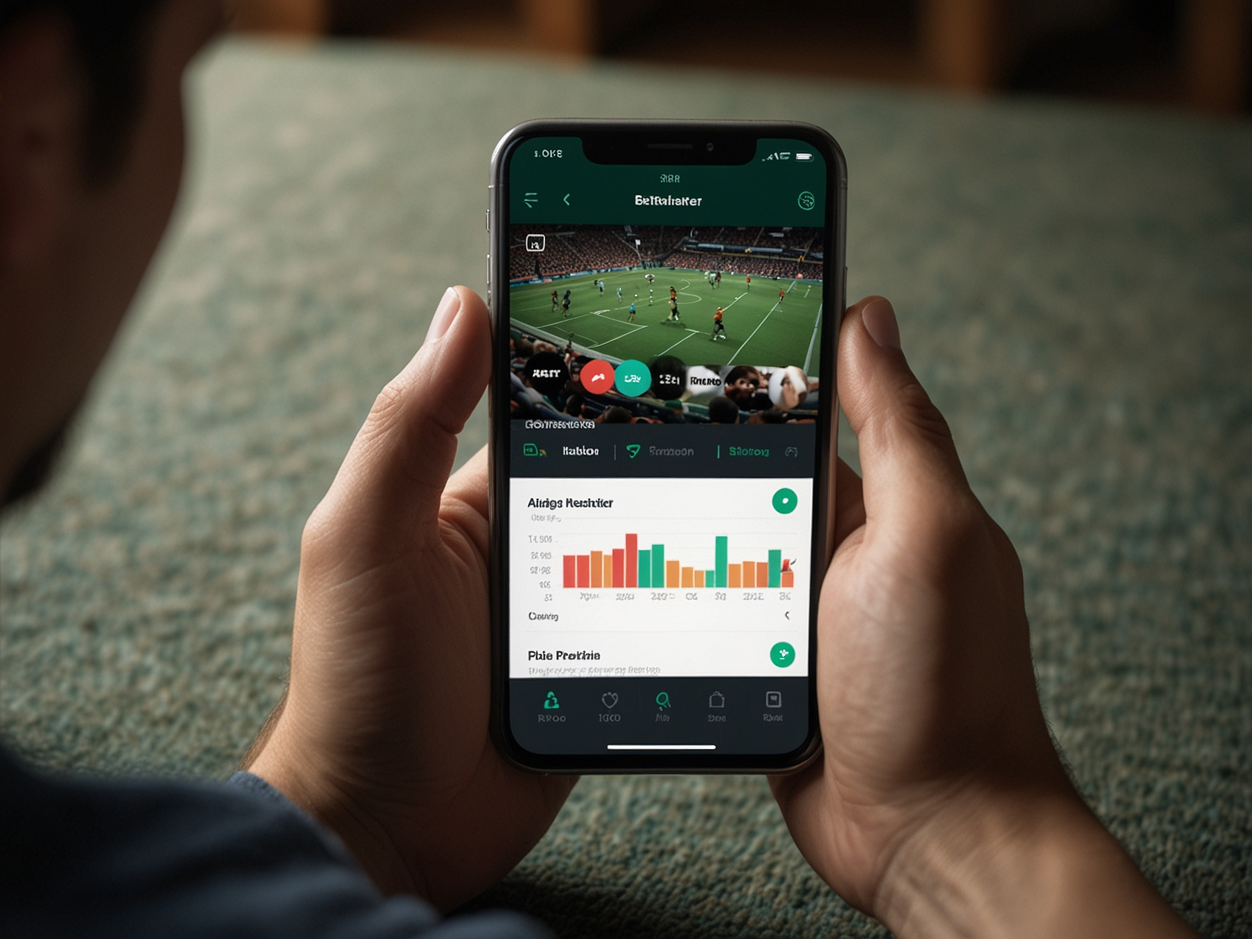 Aplicación Betmaster en smartphone